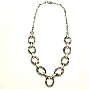 Sterling Silver Onyx Macarsite Thailand necklace